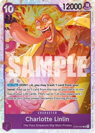 Charlotte Linlin (ST34-004) - Starter Deck 34: PURPLE Charlotte Katakuri Foil - Card Brawlers