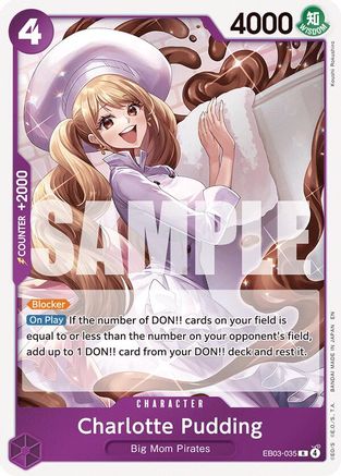 Charlotte Pudding (EB03-035) - Extra Booster: One Piece Heroines Edition Foil - Card Brawlers