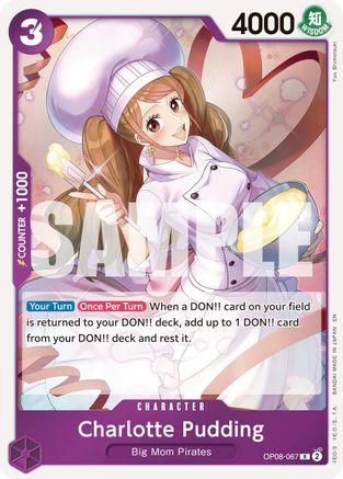 Charlotte Pudding - OP08-067 (Reprint) (OP08-067) - Premium Booster -The Best- Vol. 2 Foil - Card Brawlers