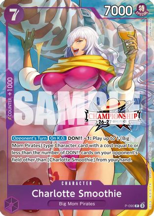 Charlotte Smoothie (CS 26-27 Event Pack) (P-090) - One Piece Promotion Cards Foil - Card Brawlers