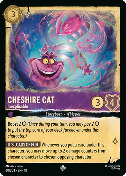 Cheshire Cat - Inexplicable (60/204) [Whispers in the Well] - Card Brawlers