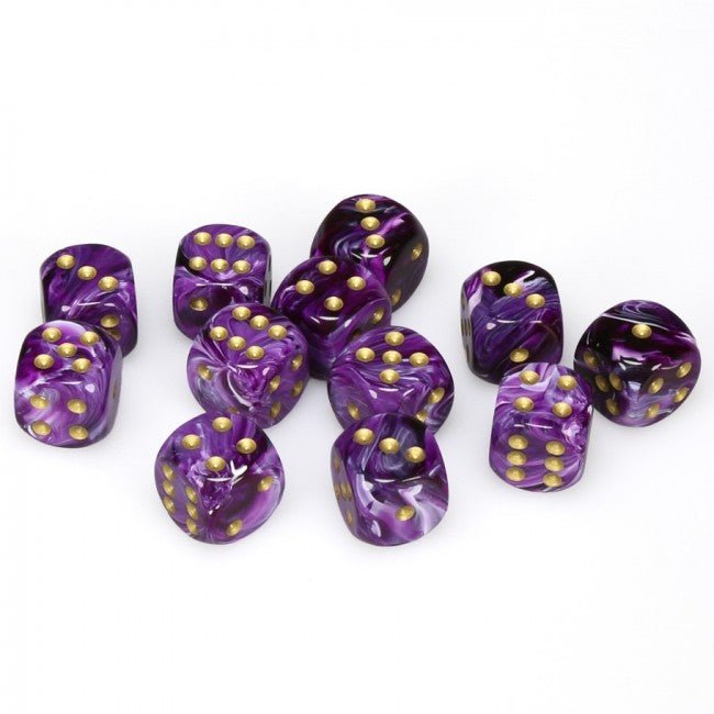 Chessex - Vortex - 12D6 Dice Block - 16mm - Card Brawlers