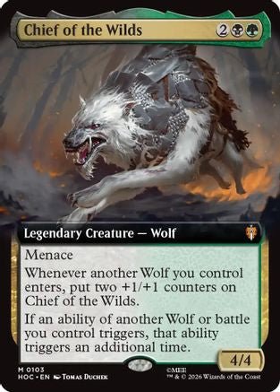 Chief of the Wilds (Extended Art) (HOC-103) - The Hobbit: Eternal-Legal - Card Brawlers