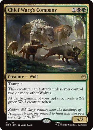 Chief Warg's Company (HOB-151) - The Hobbit Foil - Card Brawlers