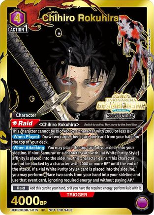 Chihiro Rokuhira (Regionals 26-27) (UEPR/KGR-1-015) - Union Arena Promotion Cards Foil - Card Brawlers