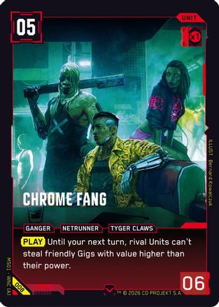 Chrome Fang (008) - Welcome to Night City Retail - Card Brawlers