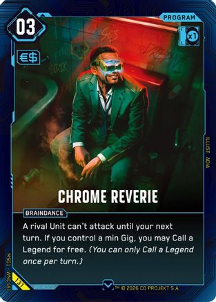 Chrome Reverie (131) - Welcome to Night City Retail - Card Brawlers