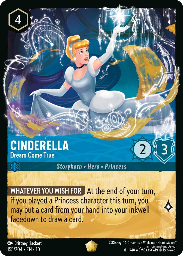 Cinderella - Dream Come True (155/204) [Whispers in the Well] - Card Brawlers