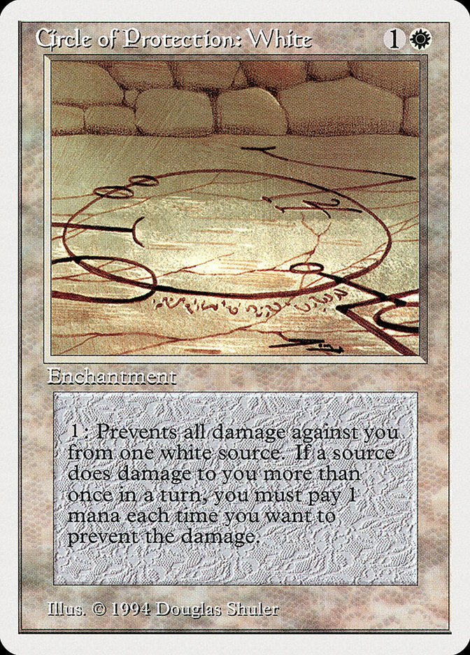 Circle of Protection: White [Summer Magic / Edgar] - Card Brawlers