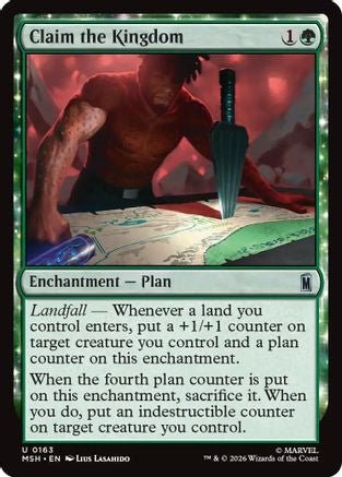 Claim the Kingdom (MSH-163) - Marvel Super Heroes Foil - Card Brawlers