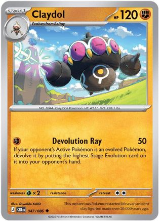 Claydol (047/086) [ME04 Chaos Rising] - Card Brawlers