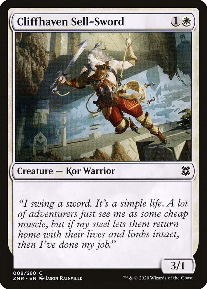 Cliffhaven Sell - Sword [Zendikar Rising] - Card Brawlers