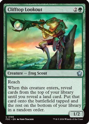 Clifftop Lookout (FDC-195) - Commander: Foundations - Card Brawlers