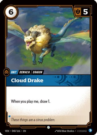 Cloud Drake (048/166) - Vendetta - Card Brawlers