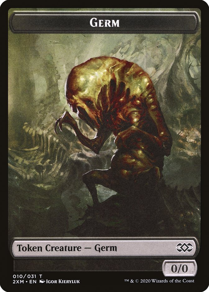 Clue // Germ Double - Sided Token [Double Masters Tokens] - Card Brawlers