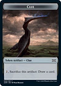 Clue // Wurm (030) Double - Sided Token [Double Masters Tokens] - Card Brawlers