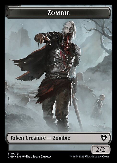 Clue // Zombie (0019) Double - Sided Token [Commander Masters Tokens] - Card Brawlers