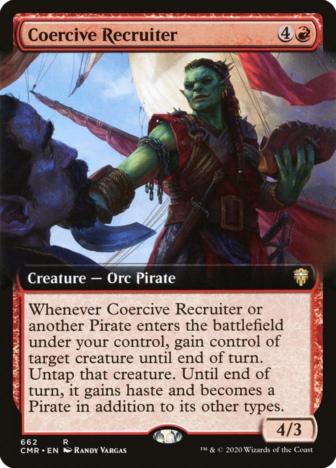 Coercive Recruiter (Extended Art) [Commander Legends] - Card Brawlers