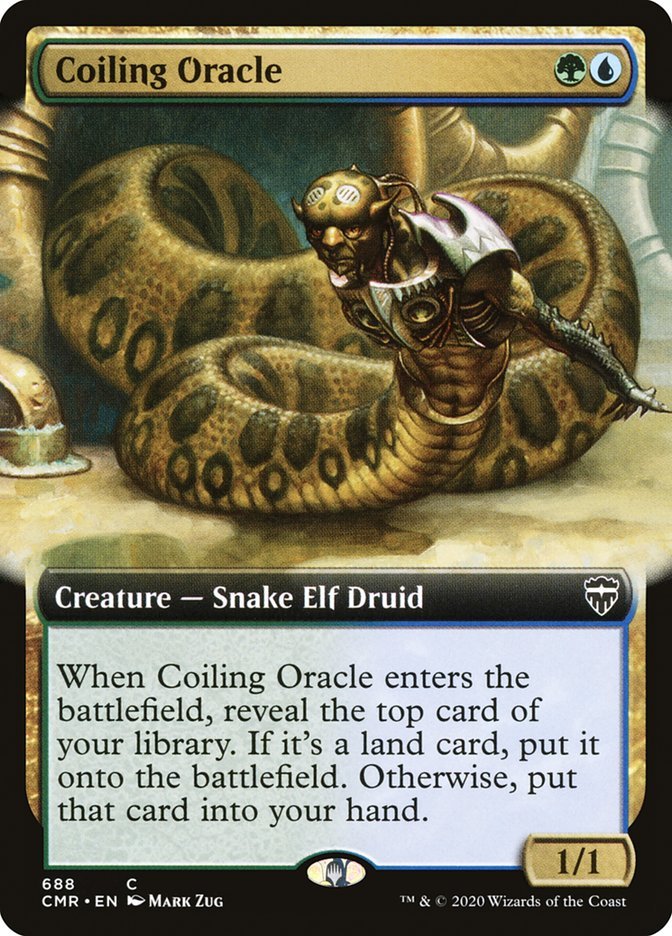 Coiling Oracle (Extended Art) [Commander Legends] - Card Brawlers