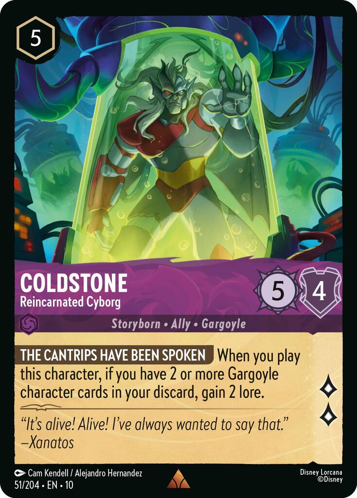 Coldstone - Reincarnated Cyborg (51/204) [Whispers in the Well] - Card Brawlers