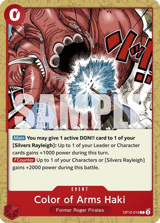Color of Arms Haki (OP12-019) - Legacy of the Master - Card Brawlers