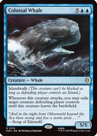 Colossal Whale (HOC-174) - The Hobbit: Eternal-Legal - Card Brawlers