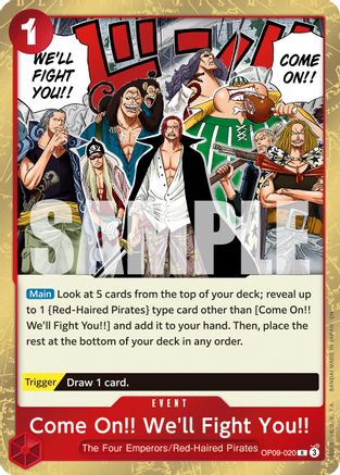 Come On!! We'll Fight You!! (Reprint) (OP09-020) - Premium Booster -The Best- Vol. 2 Foil - Card Brawlers