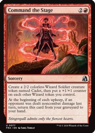 Command the Stage (FRA-077) - Reality Fracture Foil - Card Brawlers