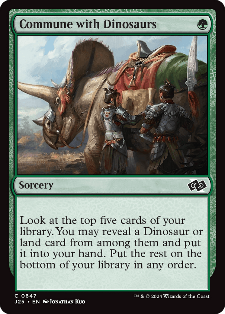 Commune with Dinosaurs [Foundations Jumpstart] - Card Brawlers