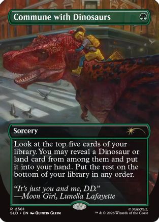 Commune with Dinosaurs (SLD-2581) - Secret Lair Drop Series - Card Brawlers