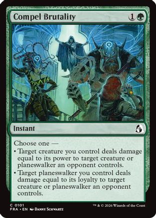 Compel Brutality (FRA-101) - Reality Fracture Foil - Card Brawlers