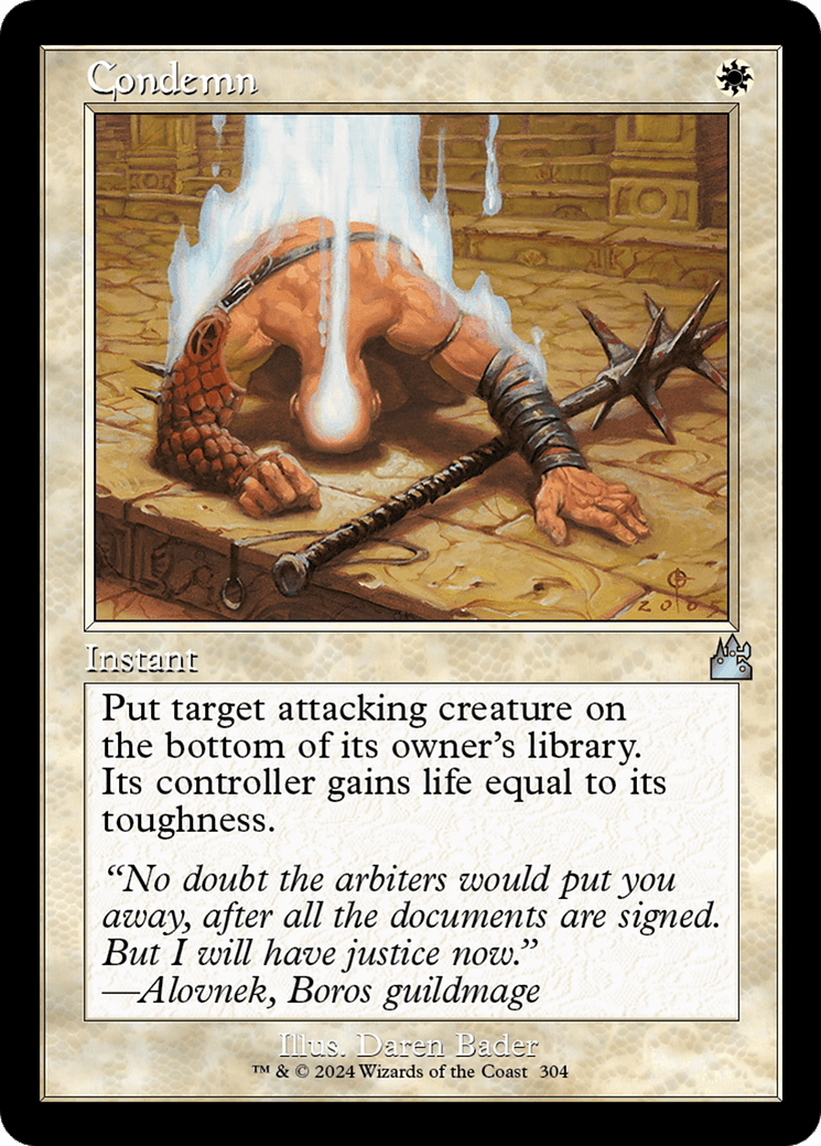 Condemn (Retro Frame) [Ravnica Remastered] - Card Brawlers