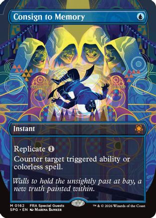 Consign to Memory (Borderless) (SPG-162) - Special Guests Foil - Card Brawlers