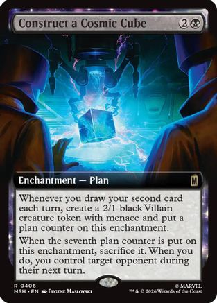 Construct a Cosmic Cube (Extended Art) (MSH-406) - Marvel Super Heroes - Card Brawlers
