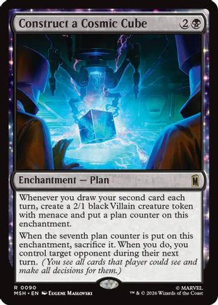 Construct a Cosmic Cube (MSH-090) - Marvel Super Heroes Foil - Card Brawlers
