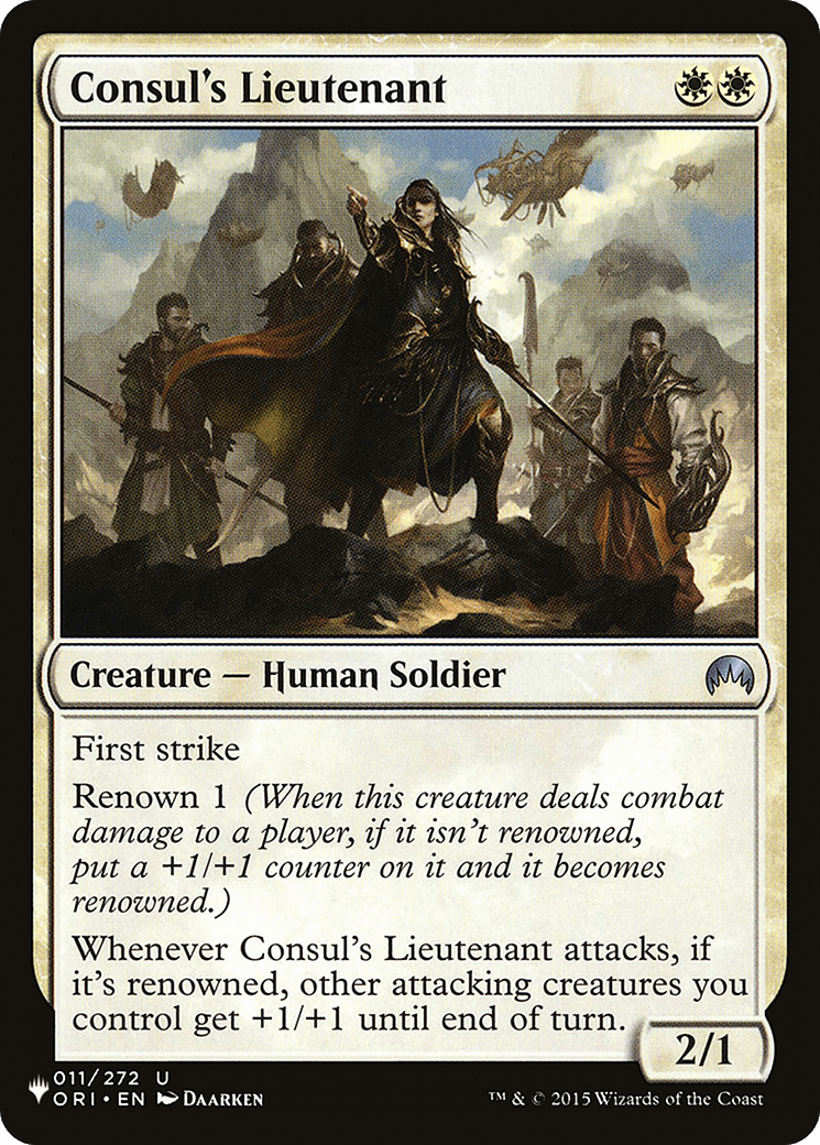 Consul's Lieutenant [The List] - Card Brawlers