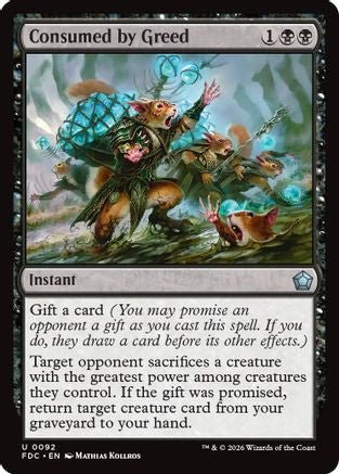 Consumed by Greed (FDC-092) - Commander: Foundations - Card Brawlers