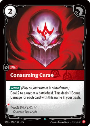 Consuming Curse (010/166) - Vendetta - Card Brawlers