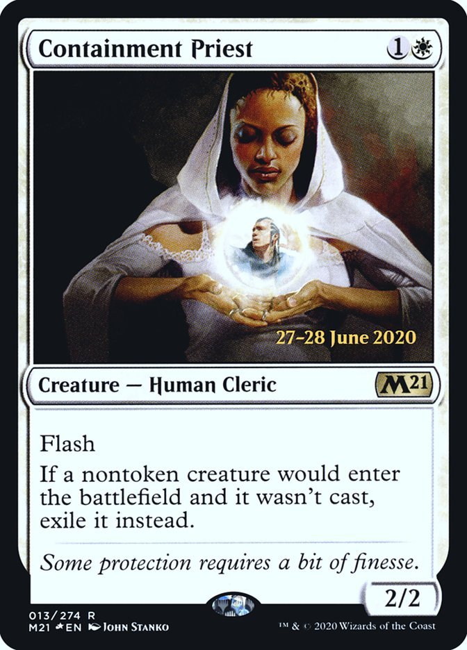 Containment Priest [Core Set 2021 Prerelease Promos] - Card Brawlers