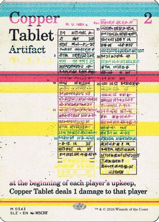 Copper Tablet (0343) (SLZ-343) - Secret Lair x MSCHF: The Zeta Set - Card Brawlers