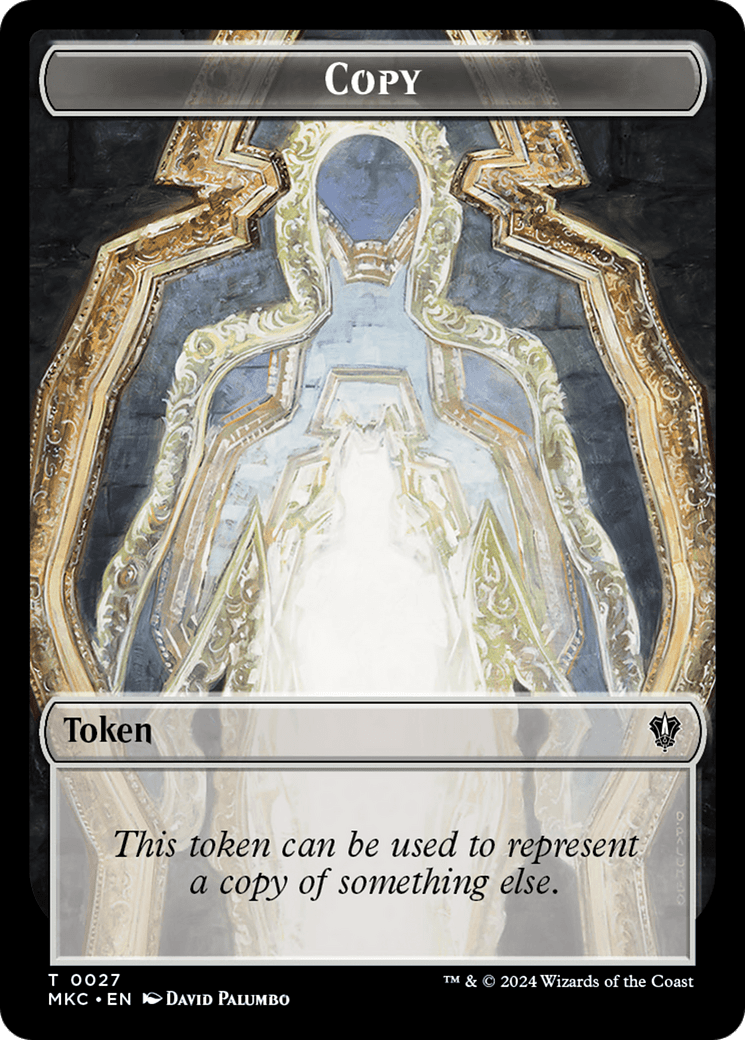 Copy // Zombie Double - Sided Token [Murders at Karlov Manor Commander Tokens] - Card Brawlers