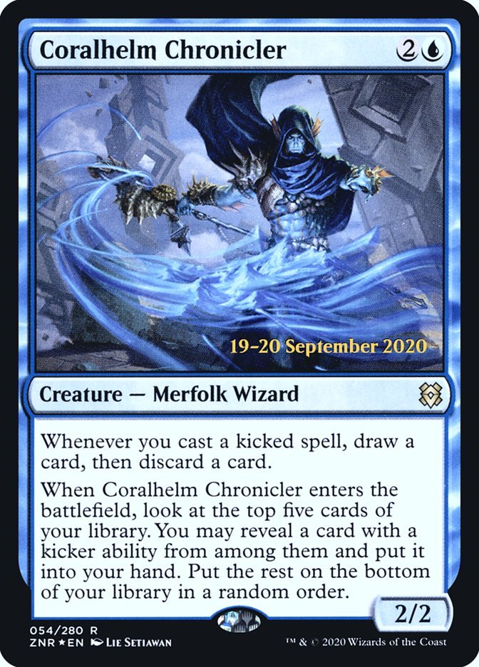 Coralhelm Chronicler [Zendikar Rising Prerelease Promos] - Card Brawlers