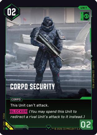 Corpo Security (076) - Welcome to Night City Retail - Card Brawlers