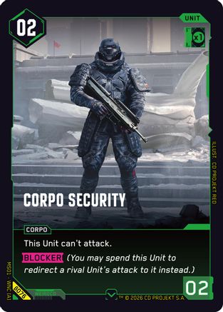 Corpo Security (B076) - Welcome to Night City Beta - Card Brawlers