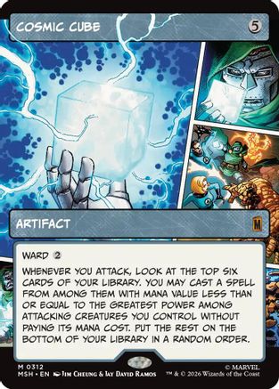 Cosmic Cube (Borderless) (0312) (MSH-312) - Marvel Super Heroes - Card Brawlers