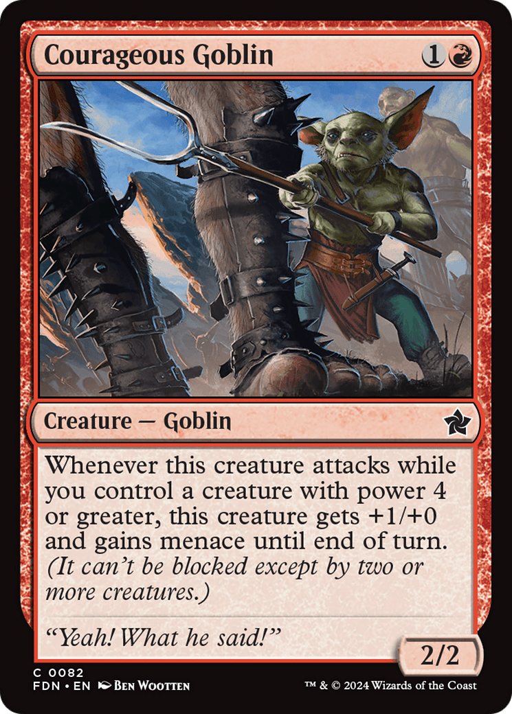 Courageous Goblin [Foundations] - Card Brawlers