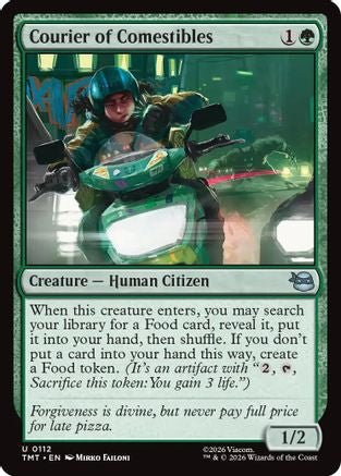 Courier of Comestibles (TMT-112) - Teenage Mutant Ninja Turtles Foil - Card Brawlers