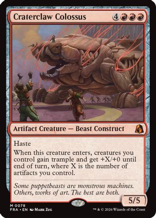 Craterclaw Colossus (FRA-078) - Reality Fracture - Card Brawlers