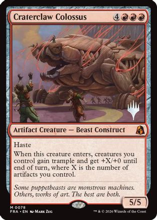 Craterclaw Colossus (PPFRA-078) - Promo Pack: Reality Fracture - Card Brawlers