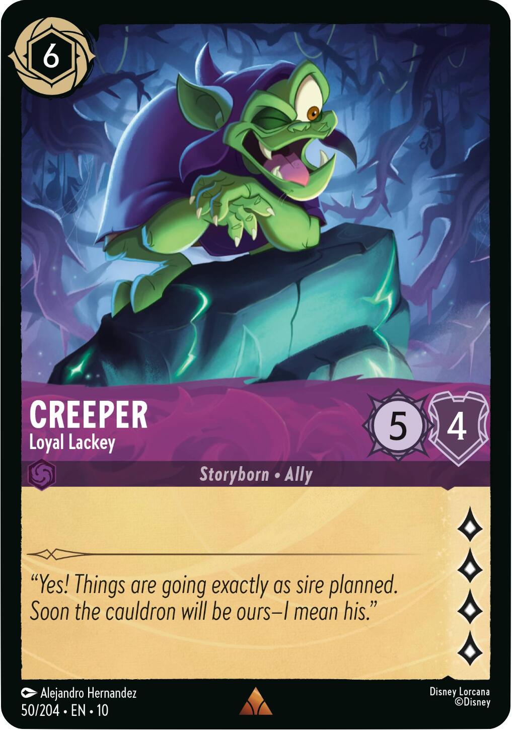 Creeper - Loyal Lackey (50/204) [Whispers in the Well] - Card Brawlers